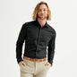 Apt. 9 Men's Apt. 9® Slim Fit Wrinkle Free Dress Shirt, Size: Large-34/35, Black