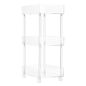 The Container Store 11-1/2" x 15-1/4" x 30-5/8" Luxe Acrylic 3-Tier Rolling Cart