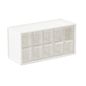 10-Drawer Medium Stackable Craft Organizer - White & Clear - 14-7/8" x 6-1/8" x 7-3/8"