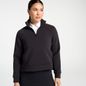 CALIA Women's Golf Soft Scuba 1/4 Zip Sweatshirt, L - Pure Black