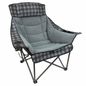 Venture Forward Buffalo Plaid Ultra Padded Chair - Grey