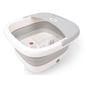 TRAKK Heated Collapsible Foot Spa with Massage Rollers, White