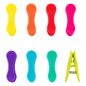 Kikkerland Design Rainbow Bag Clips Set