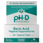 pH-D® Feminine Health Boric Acid Vaginal Suppositories 600mg