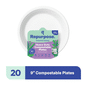Repurpose Heavy Duty Compostable Plates, 9 in, 20 ct