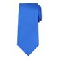 Men's Bespoke Solid Sateen Tie, Blue Sateen
