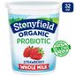 Stonyfield Organic Strawberry Whole Milk Probiotic Yogurt