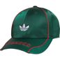 adidas Women's Satin Terrace Hat, One Size - Team Dark Green/Better Scarlet/White