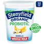 Stonyfield Organic Banilla Whole Milk Probiotic Yogurt Container