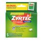 ZYRTEC 24 Hour Allergy Relief Tablets, Indoor & Outdoor Allergy Medicine with 10 mg Cetirizine HCl per Antihistamine Tablet, On-the-Go Relief, Individual Travel Pouches, 5 ct, (5 x 1 ct)