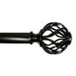 Vendor Brand Winslow 1" Bronze Cage Curtain Rod, 72-120"