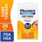 Mucinex InstaSoothe Medicated Cough Drops for Sore Throat and Cough Relief Honey & Echinacea-20 ct