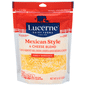 Lucerne Finely Shredded Cheese, Mexican Style, 4 Cheese Blend