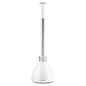simplehuman 5.66" White Rubber Plunger With Storage Caddy Included 18.1" Handle