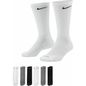 Nike Dri-FIT Everyday Plus Cushion Training Crew Socks - White & Carbon Heather