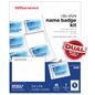Office Depot Clip-Style Top-Load Name Badge Holders - Clear - 3" x 4"