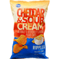 Kroger Potato Chips, Cheddar & Sour Cream, Ripples