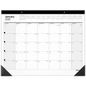 Office Depot January 2026 - December 2026 Monthly Desk Pad Calendar, 21 3/4 x 17 in - White & Black