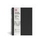 TRU RED TR54988 Medium Black Soft Cover Meeting Notebook