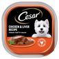 Cesar Adult Soft Wet Dog Food Chicken & Liver Recipe Classic Loaf in Sauce
