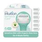 Schick Intuition Sensitive Care 4-Blade Razor Refills for Women with Natural Aloe