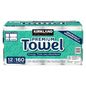 Kirkland Signature Paper Towels, 2-Ply, 160 Sheets, 12 Individually Wrapped Rolls