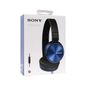 Sony Blue On-Ear Foldable Headphones for Smartphones