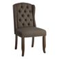 Aahmad Winged Dining Chair, Charcoal Grey