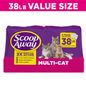 Scoop Away Multi Cat Litter, Meadow Fresh Scent, Clumping Litter Locks in Liquid and Odor
