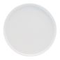 White Stoneware Salad Plate