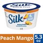 Silk Peach Mango Dairy Free Vegan Soy Milk Yogurt Alternative Cup