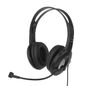 Ativa Wired Headset With Adjustable Microphone - Black