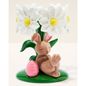 Bunny Bouquet Pedestal 3-Wick Candle Holder
