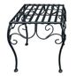 Square Black Metal Plant Stand, Large