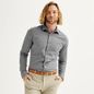 Apt. 9 Men's Apt. 9® Slim Fit Wrinkle Free Dress Shirt, Size: Medium-32/33, Dark Grey