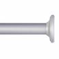 Sunzero 5/8" Silver Tension Curtain Rod, 28-60"
