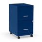 OfficeDesigns SOHO Smart 18" Blue Letter Size Locking 2-Drawer Vertical File Cabinet