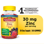 Nature Made® Mixed Berry Zinc Dietary Supplement Gummies 30 mg