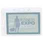Office Depot Plastic Convertible Badge Holders - Clear - 3 1/2" x 2 1/2"