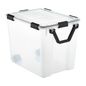 Iris 103 Quart Weathertight Tote With Wheels - Clear - 17-3/4" x 23-5/8" x 18-3/4"