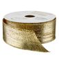 The Container Store Wonderland Wired Metallic Ribbon - Lame Gold - 1-1/2"