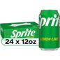 Sprite Lemon-Lime Caffeine Free Soda Cans