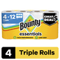Bounty Essentials Paper Towels Select-A-Size , 4 Count