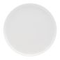 White Stoneware Dinner Plate