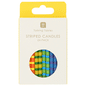 Talking Tables Inc Birthday Bash Striped Candles 24Pk + 24 Holders