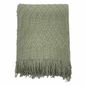 Beverly Sage Green Throw Blanket, 50x60