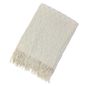 Beverly Ivory Throw Blanket, 50x60