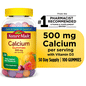 Nature Made Calcium Gummies 500 mg Per Serving with Vitamin D3