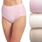 JOCKEY Women's Plus Size 100% Cotton Elance Brief - Ivory, Light & Pink Shadow