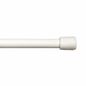 7/16" White Spring Curtain Rod, 28-48"
